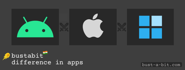 Differences in Bustabit App for Android, iOS and Desktop