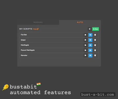 How to use automated features in Bustabit Game