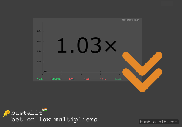 It's safety to try playing Bustabit using low multipliers