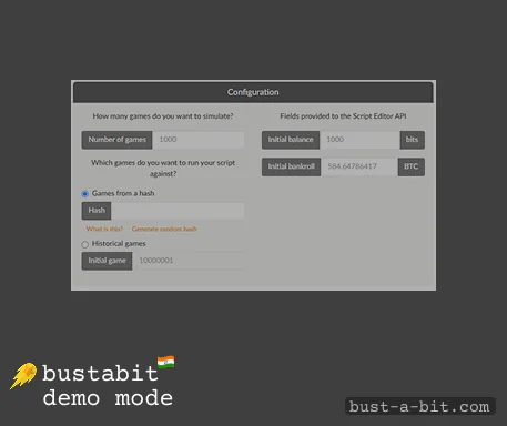 How to play Bustabit in Demo Mode