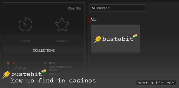 How to find Bustabit game at casino's websites
