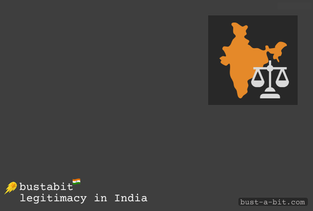 Bustabit is crypto game and it's located in grey zone of Indian Betting law