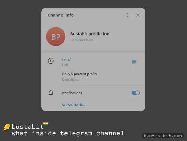 How Bustabit telegram channel is working