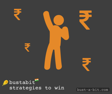 Indian players can use common betting strategies to win at Bustabit