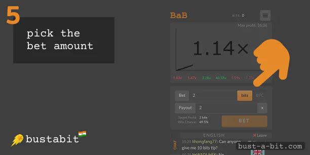 Pick a best moment to start a game - Bustabit