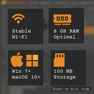 Technical requirements for Bustabit Application for Windows and macOS
