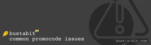 List of common issues with casino's promo codes