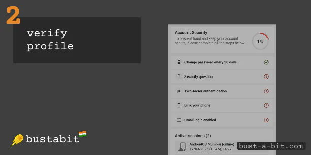 Verify the profile if necessary - Bustabit Withdrawals