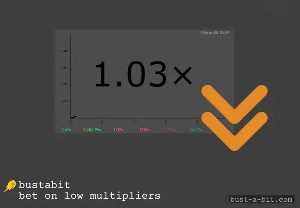 It's safety to try playing Bustabit using low multipliers