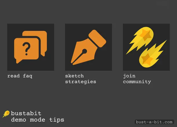 Tips of demo mode - Bustabit Indonesia