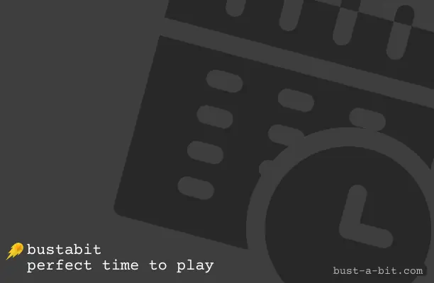 There is no perfect moment to play Bustabit because the game is totally random