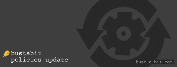 Bustabit can update its policies with different notification methods
