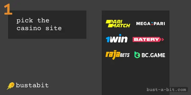 To start playing Bustabit in demo mode, choose the casino